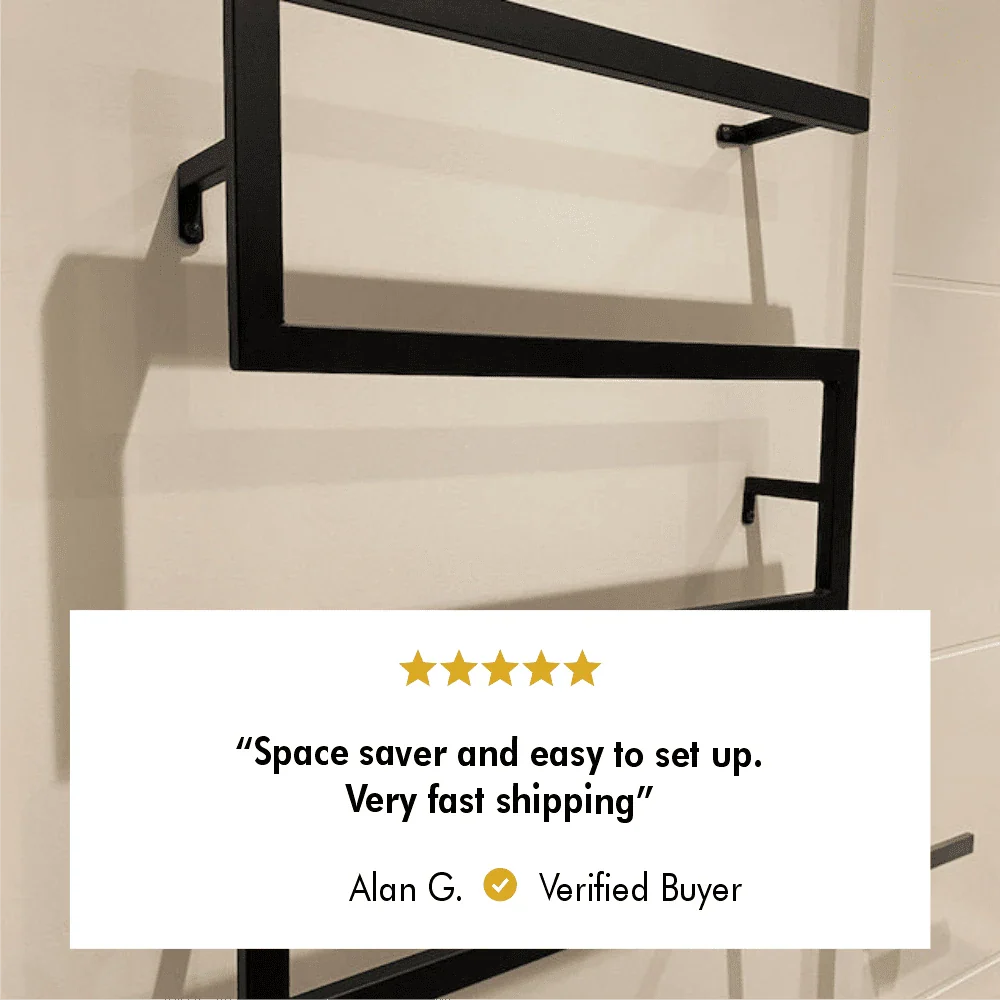 Sunapq Premium Wall Mounted Towel Holder for Bathroom