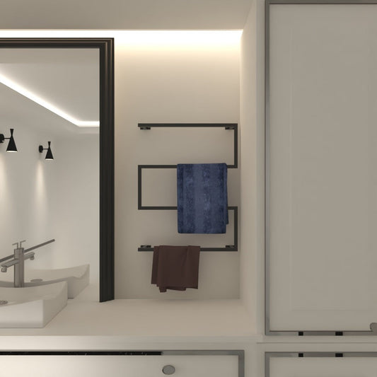 Sunapq Premium Wall Mounted Towel Holder for Bathroom